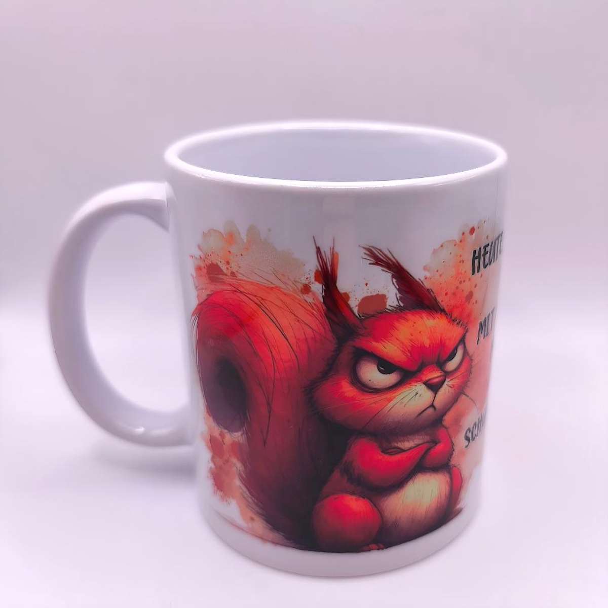 Tasse Eichhörnchen böse guckend